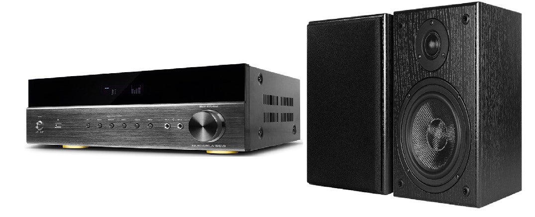 Set Hs Receiver 5.2 + Parlantes Bookshelf